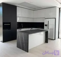 کابینت هایگلس سوپر مات پاک چوب مشکی سفید کدM۱۴۹