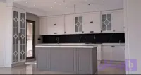 کابینت در۴قسط.نیوکلاسیک دورنگ شیشه طرح کد۵۶۹