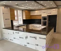 کابینت هایگلاس وام دی اف پاک چوب دوپله دورنگ کدH۳۱۲