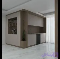 کابینت هایگلاس باکافی بار در۴قسط کد ۴۹۱