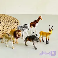 فیگور حیوانات وحشی ۶ تایی سایز متوسط