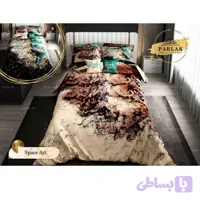 روتختی دونفره پارلاک پارچه تنسل 90 گرمی الیاف 400گرمی ویسکوز 8 تکه دو رو