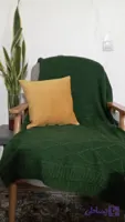 شال مبل مدرن تک رنگ و طرحدارپانجی گل برجسته