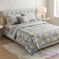 روتختی دونفره طرح بابونه میکرو دو رو ۶تکه اقتصادی رادمهر