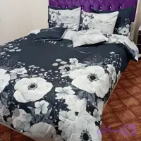 سرویس روتختی دونفره 8تکه برند پارلاک کدA65 میکروفایبر گیاهی الیاف ویسکوز 450گرمی
