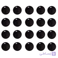 چشم عروسک لپه ای مشکی بسته 20 عددی