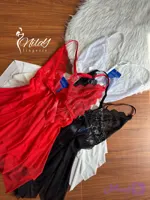 لباس خواب حریر دانتل زنانه کد 2235