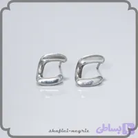 گوشواره نقره زنانه طرح کارتیه گل گوشی