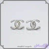 گوشواره نقره گل گوشی طرح گوچی