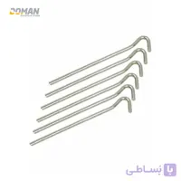 میخ چادر کوهنوردی اوولایت evolite آلمان مدل : میخ چادر استیل 6 عددی evolite Heavy Duty Steel Tent Pegs X 6 20cm
