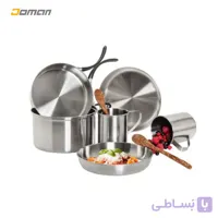 ظروف پخت و پز کوهنوردی تاتونکا TATONKA آلمان مدل: پیک‌ نیک ست؛ ظروف دو نفره استیل