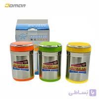 ظرف غذای کوه و طبیعت ( فلاسک ) استیل جی چینگ JI CHENG مدل یک لیتری دو قسمتی