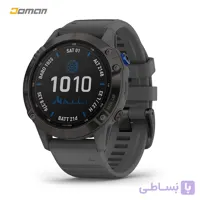 ساعت کوه نوردی و ماجراجویی گارمین GARMIN آمریکا مدل: ساعت گارمین فنیکس 6 پرو سولار پریمیوم مولتی اسپرت جی پی اس GARMIN FENIX 6 PRO SOLAR Premium Multisport GPS Watch