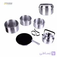 ست ظروف پخت و پز کوهنوردی و کمپینگ مدل کمپر چهار نفره