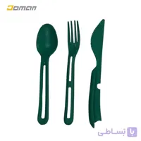 قاشق چنگال کارد کوهنوردی و طبیعت گردی پرو کوک مدل سِت سه تکه ای تراول کاتلری