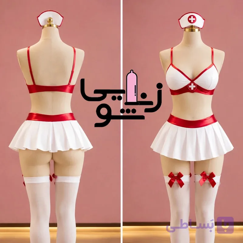کاستوم پرستاری زنانه سفید