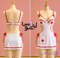 کاستوم پرستاری فنردار تیفا کد 2051 سفید