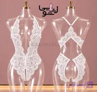 بادی فاق باز قلبی رنگ سفید