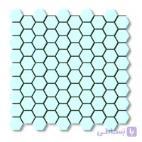 کاشی استخری البرز طرح شش ضلعی براق SG Glossy کد SG white 3