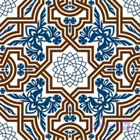 کاشی استخری البرز طرح هانیل ساده براق سایز ۱۵-۱۵