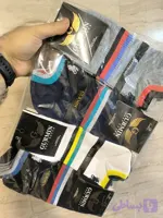 (۱۲جفت) جوراب مچی مردانه طرح کمر خط الوان مارک گارمین