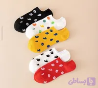 (۱۰ جفتی) جوراب زیر قوزکی زنانه طرح اعداد کد 1147 لادن