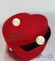 باکس گل و هدیه قلبی روکش مخملی