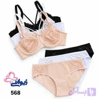 ست لباس زیر توری هارنس دار عمده 568