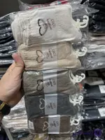 جوراب کوکو ساقبلند موهرطرح قلب|10جفت