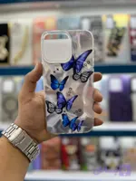 قاب رزینی طرح پروانه آیفون iphone 16 pro max