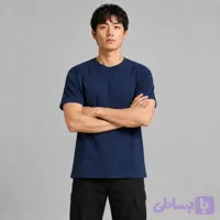 تیشرت نخی مردانه ساده TS141 NB
