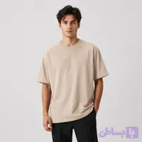 تیشرت ساده ماکان باکسی مردانه TS149