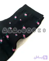 جوراب ساقدار زنانه طرح گلریز
