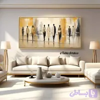 تابلو دکوراتیو یک تکه طرح چهره آبستره کد T143