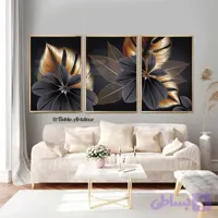 تابلو 3 تکه طرح نقاشی دیجیتال کد d071