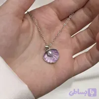 گردنبند پینترستی صدف مروارید دار کد13