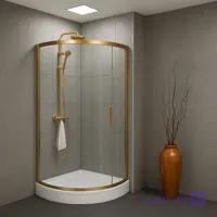 کابین دوش شیشه ای ریلی فریم لس