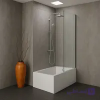 پارتیشن شیشه ای ثابت وان حمام