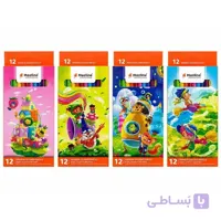 مداد رنگی 12 تایی مازلاین