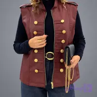 وست چرم زنانه ناپلئونی
