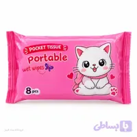 دستمال مرطوب مینی فانتزی طرح گربه مدل Mini Portable Wipes