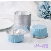 قالب کاپ کیک آلومینومی درب دار (10 عددی)