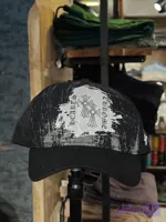کلاه پشت توری کتان فول چاپ کروم هارتز chrome hearts