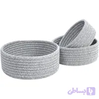 سبد نظم دهنده قیطان دوزی شده مدل s136 بسته 3 عددی
