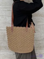 کیف رافیا مدل گلی