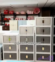 کابینت تاشو پلاستیکی(دراور)(فایل) ۳،۴،۵ طبقه برند صالح پلاستیک