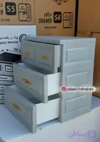 دراور ۳ طبقه ممتاز پلاستیک رنگ طوسی