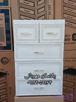 دراور ۴ طبقه طرح چوب منبت الوند پلاستیک| پلاسکو مهربانی (کد DWBVE)