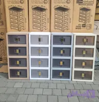 کابینت تاشو پلاستیکی ۴ طبقه | فایل کابینتی (کد 04L6E)