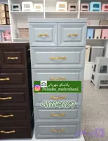 دراور پلاستیکی ۶ طبقه رنگ طوسی / s6